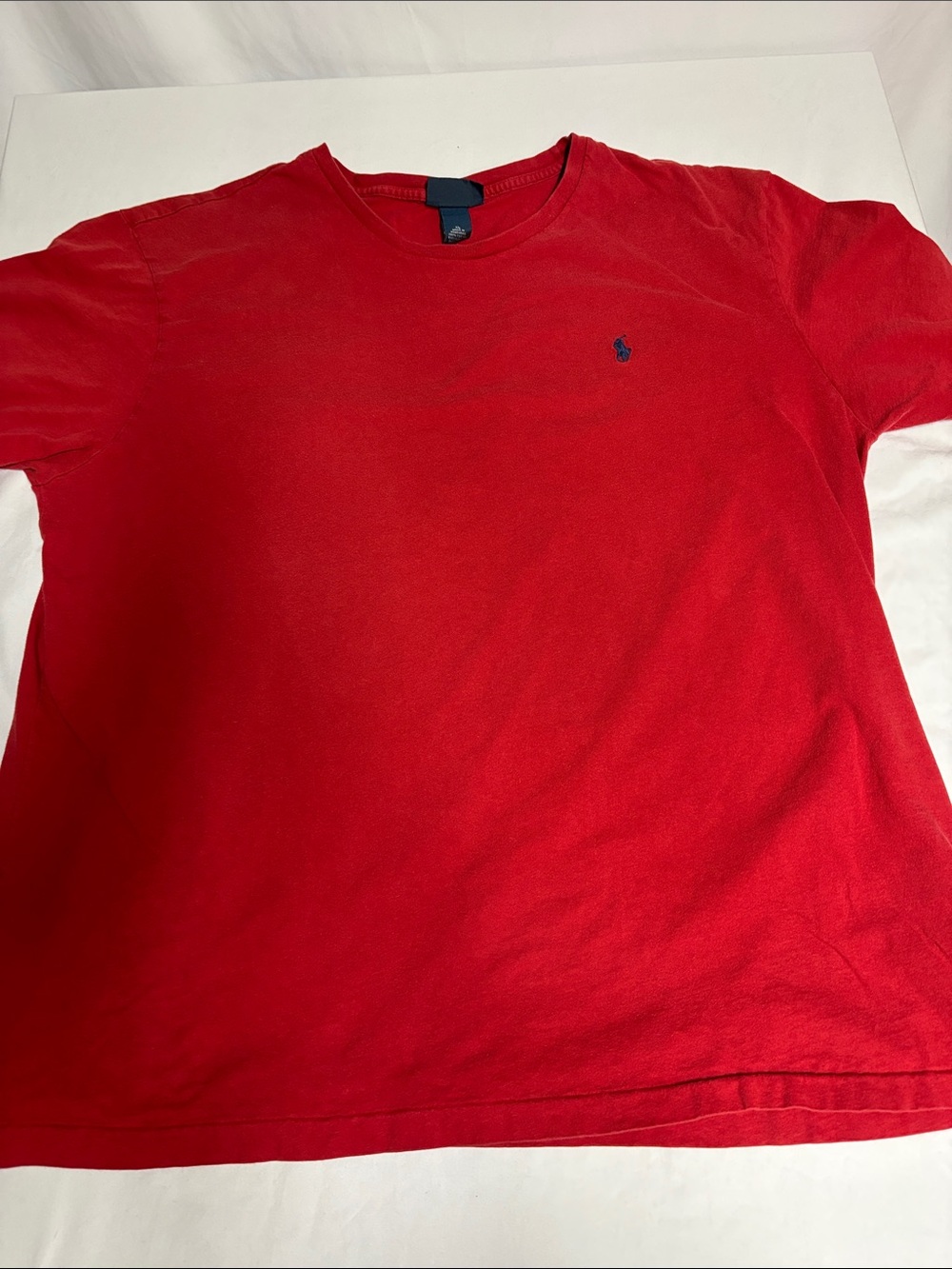 Polo Ralph Lauren Men’s XL Red Cotton Crewneck T-Shirt Classic Pony Logo
